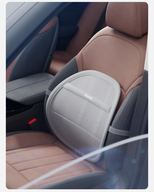 💥斯麦欧又出腰靠啦~【斯麦欧碳钢通风腰靠】❤️双层镂空冰丝网+5颗静音小风机，🌞暴力降温，不在闷热！！ 商品图4