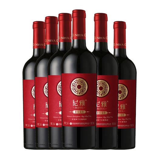 中信尼雅·尼雅酒窖臻选赤霞珠干红葡萄酒（光瓶）750mlX6，泡沫箱，双支手袋、海马刀 商品图1