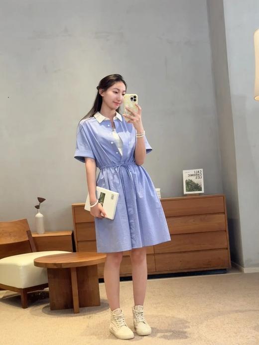 【高品质私服】【IC棉涤色织布连衣裙】A字裙摆 纹路清晰 色织工艺 凹凸纹理G1472-CC【无标出货 介意慎拍】 商品图3