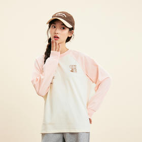 笛莎Deesha青少年女童T恤2025秋季女童撞色插肩袖T恤