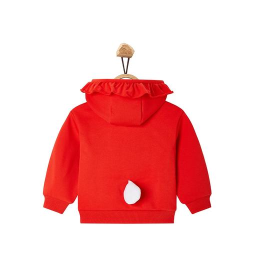 【辛巴娜娜】simbanana儿童秋冬款连帽花边加绒卫衣女宝长袖兔儿上衣 商品图1