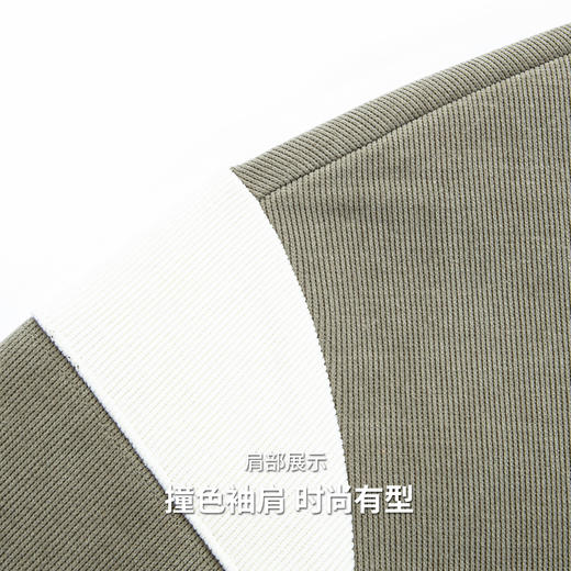 圣得西男士假两件卫衣2025秋季新款休闲百搭潮流套头polo领针织衫 商品图7