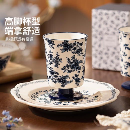 摩登主妇马克杯陶瓷高脚杯高颜值精致家用喝水杯办公室杯子咖啡杯 商品图3