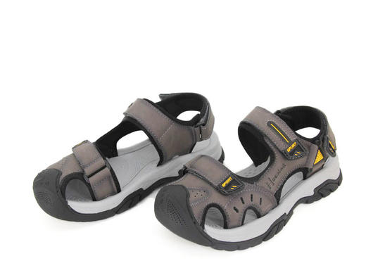 豪行2024年夏季14262503真皮包头男士凉鞋粘扣超轻防滑鞋底运动鞋 商品图2