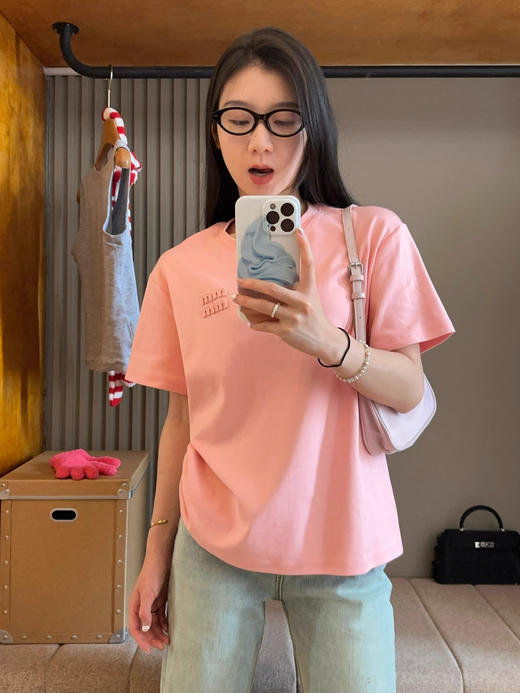 新疆棉MM字母精简短袖T恤 商品图9