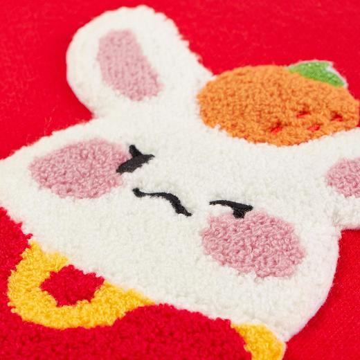 【辛巴娜娜】simbanana内搭卡通保暖红色女宝宝冬季针织套头衫加厚洋气 商品图2