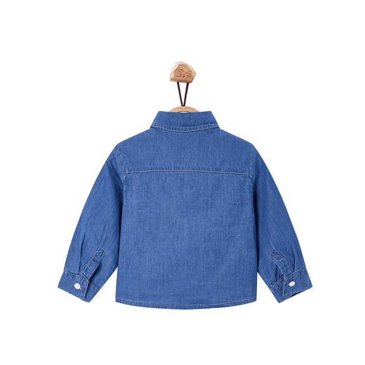 【辛巴娜娜】simbanana儿童牛仔衬衣春秋款男童宝宝上衣新款童装休闲潮 商品图1