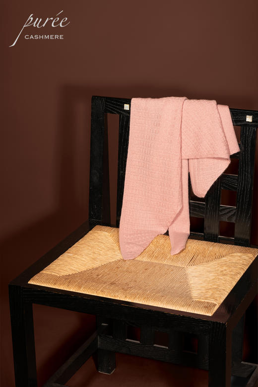 #1951 「CASHMERE BANDANA」 100% CASHMERE  羊绒华夫格三角巾 商品图2