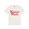 KENZO 高田贤三 女士 VERDY 联名字母徽标印花宽松棉质圆领短袖T恤 白色 FE52 TS118 4SO 02 商品缩略图0
