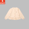 棉果果秋季新品女童奶油色提花针织开衫M322181425425 商品缩略图0