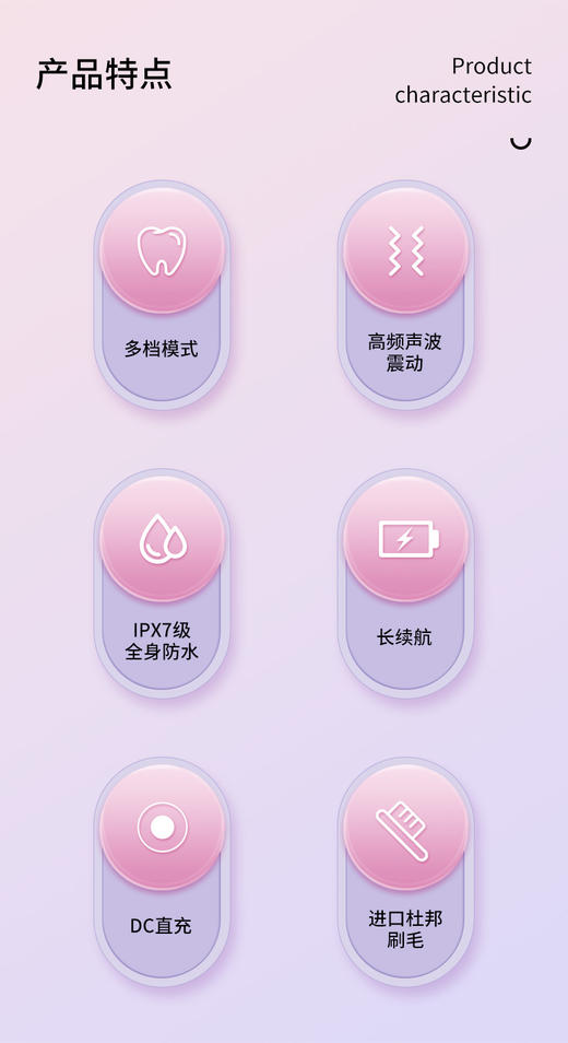 夏普声波电动牙刷DO-ND68C-PB 商品图4