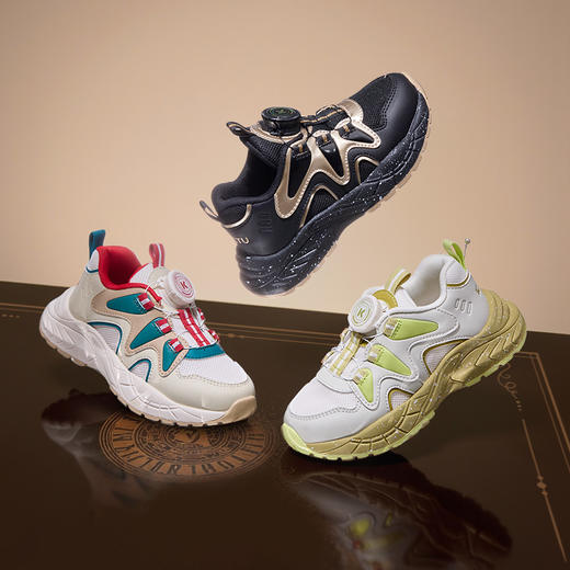 卡特兔童鞋儿童运动鞋男童2025秋季新款旋钮鞋休闲时尚女童老爹鞋 商品图2