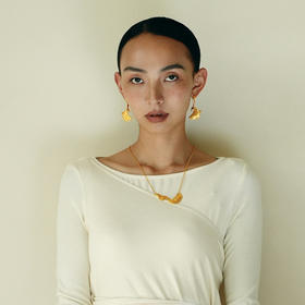 银鎏金自在祥云项链