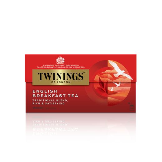 【森哥优选】川宁 4盒100袋 英国早餐红茶 英国进口twinings 茶包英式奶茶专用茶叶茶粉 商品图1
