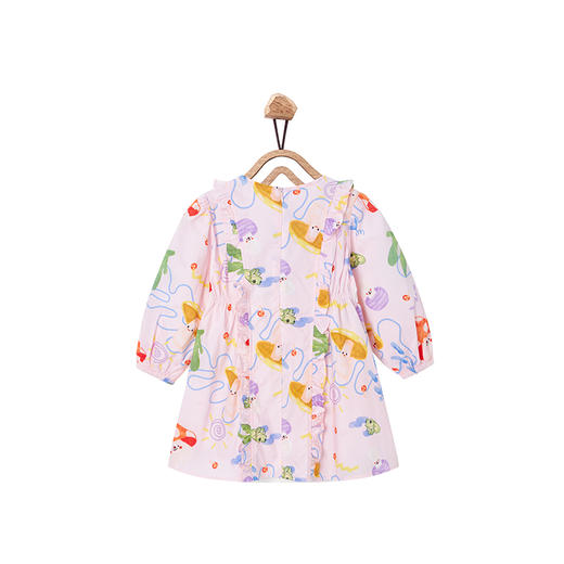 【辛巴娜娜】simbanana儿童连衣裙女童春装公主裙宝宝裙子翻领纯棉艺术童装 商品图1