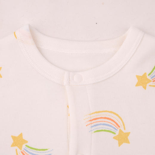 棉果果秋季新品有机棉满印对开连体衣M301722225402 商品图2