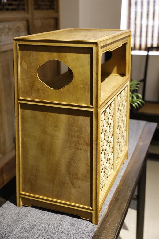 楠木镂空窗格茶水柜储物柜 商品图5