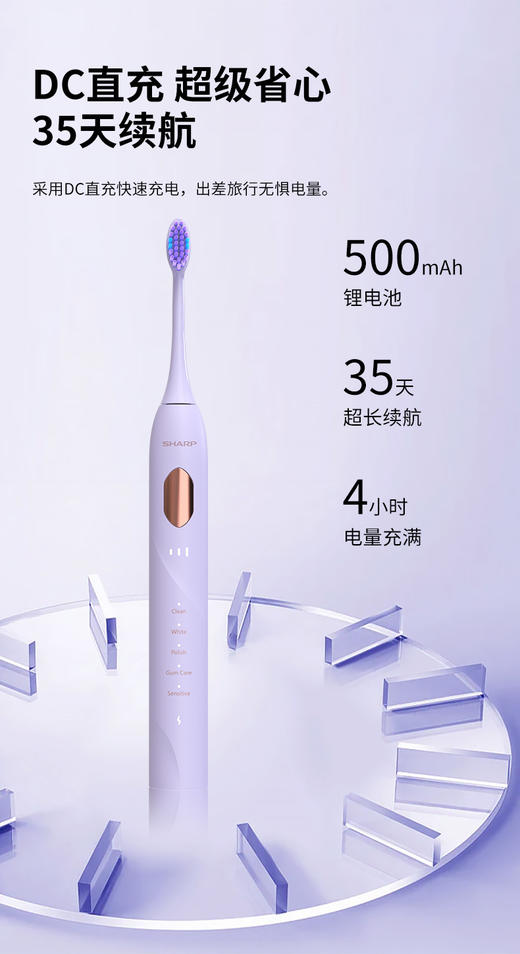 夏普声波电动牙刷DO-ND68C-PB 商品图9