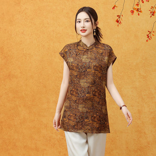 新中式时尚，复古盘扣上衣LJX-BYC3161 商品图3