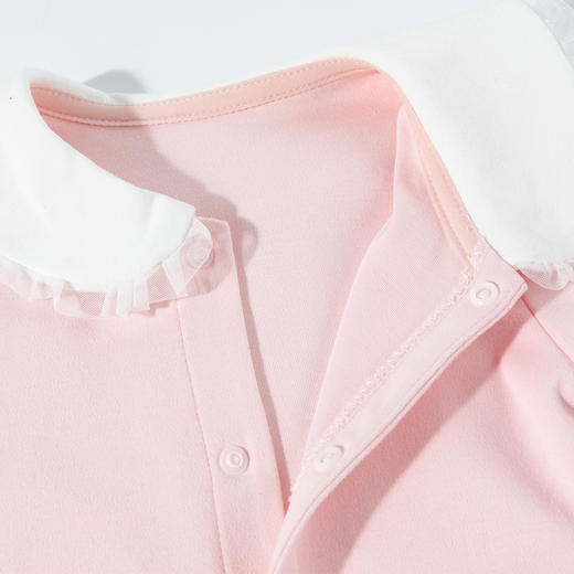 贝贝怡秋季新款女童前开连体衣女孩满月纯棉哈衣卡通印花满月可外穿爬服ZB3EL010 商品图14