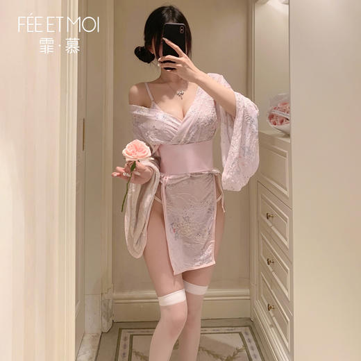 【情趣内衣】霏慕 和风美人の侧开诱情套装6604 商品图2
