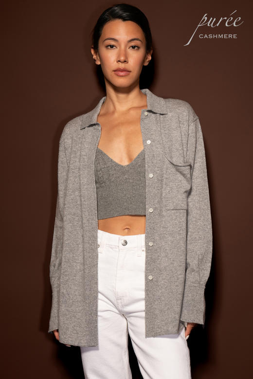 #1968「CASHMERE LONG SHIRT」 100% CASHMERE 羊绒长衬衫 商品图5