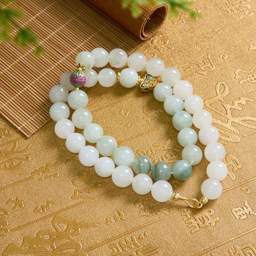 D合金天山翠项链-diy蝴蝶圆珠项链12 商品图0