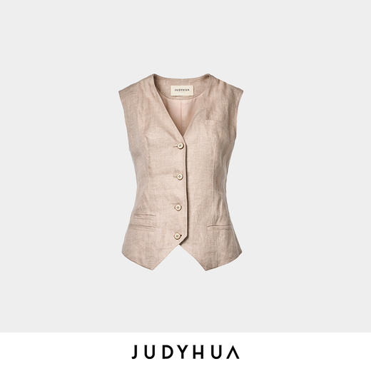 JUDYHUA 绵延系列亚麻马甲 商品图3