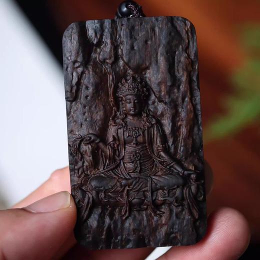 【慈悲智慧】定制款 奇楠沉香 杨柳观音吊坠  在7.13观音成道日祝福  愿您福满三年 男女可带 商品图2