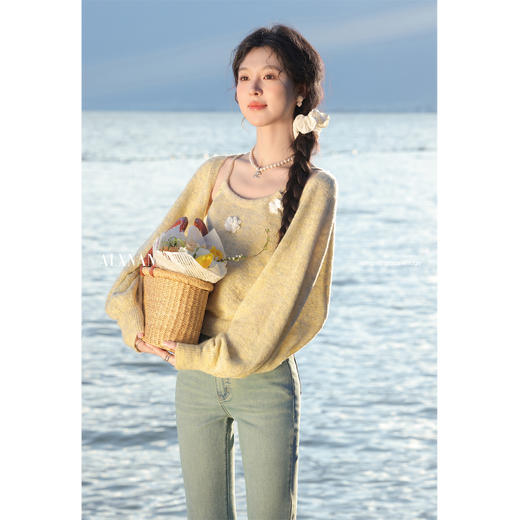 鹿向南「暖云天」时尚春新款针织开衫 商品图4