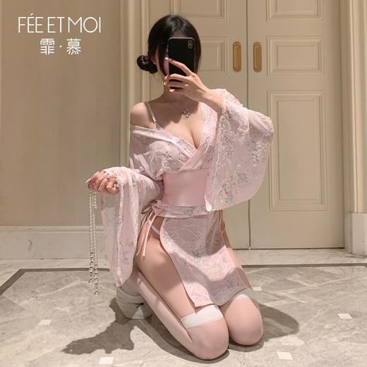 【情趣内衣】霏慕 和风美人の侧开诱情套装6604 商品图6