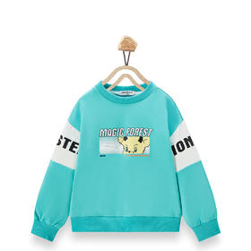 【辛巴娜娜】simbanana秋季儿童宽松舒适拼色运动服春秋款