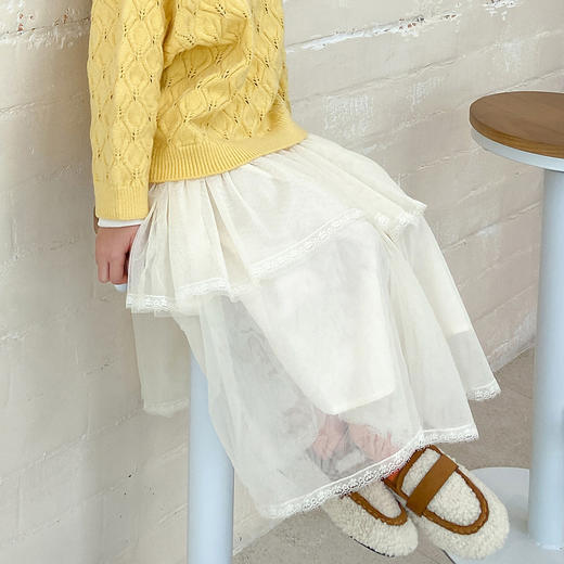 【辛巴娜娜】simbanana【大童】女童半身裙新款儿童洋气网纱裙子中大童女孩公主长款纱裙 商品图2