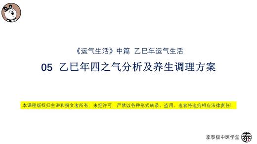 05乙巳年四之气分析及养生调理方案 商品图0
