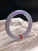 620478，59.5圈口，糯冰飘紫正圈平安镯，淡紫底飘一截浓紫色，种老水足 商品缩略图1
