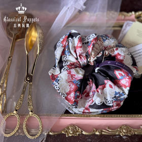 【积分兑换，60天内发货】草莓蛋糕公主大肠发圈 黑粉 古典玩偶 Lolita