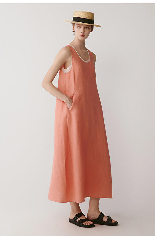 【高品质私服】【IC亚麻平纹两件套连衣裙】搭配低饱和哑光质感，营造松弛慵懒氛围，营造出利落又适宜的春夏氛围G1470-CC【无标出货 介意慎拍】 商品图9