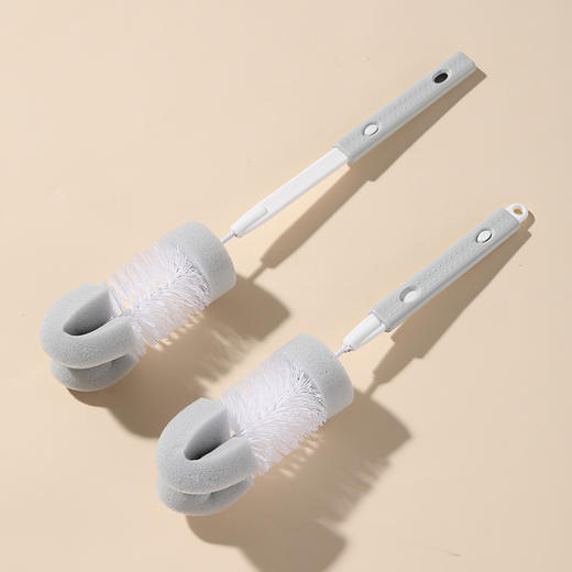 【批发】美丽雅长柄杯刷奶瓶刷洗杯子神器茶水杯海绵清洁刷 1把 商品图2