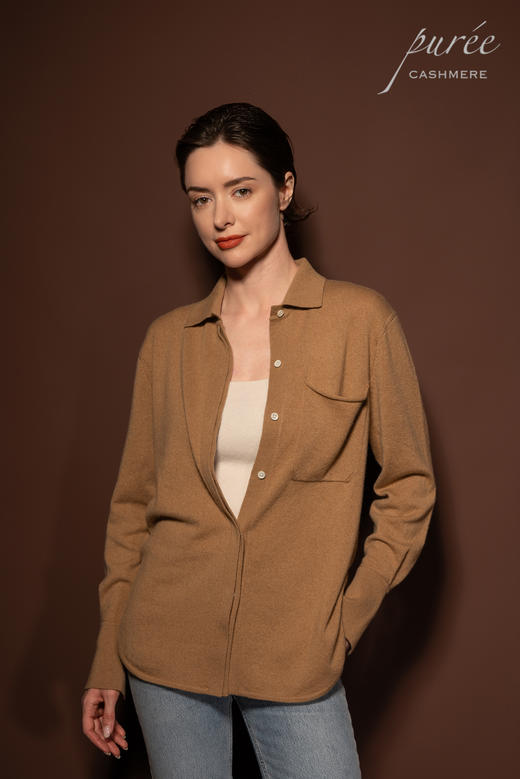 #1968「CASHMERE LONG SHIRT」 100% CASHMERE 羊绒长衬衫 商品图3