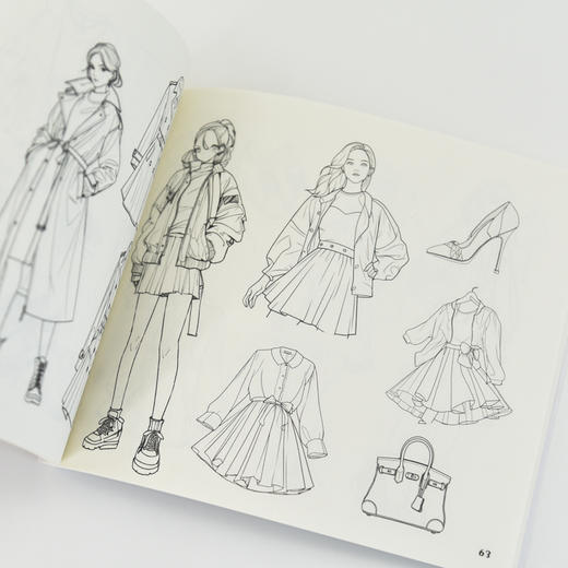 时尚生活 百变衣橱解压涂色书 基础学画画涂鸦涂色书 成人儿童静心减压娱乐工具书 手绘插画手账配色入门 商品图4