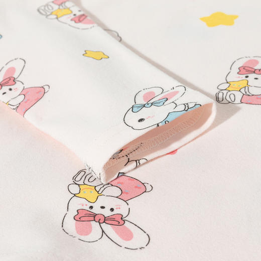 贝贝怡2025秋季新款女童套头家居服夏季棉弹舒适长袖秋衣秋裤空调服ZB3ET007 商品图11