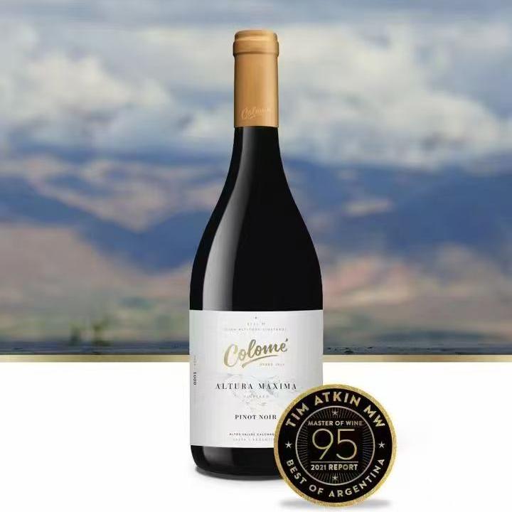 【Colomé】佳乐美世界之巅黑皮诺干红 高分酒 来自全球海拔醉 高的阿根廷3111米葡萄园 年产量仅20小桶（225L）出口中国配额非常少  彰显品质与攀登高峰的决心和精神 年份随机 偏远地区不发