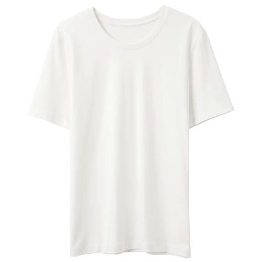 【六好奶皮T】[匹马棉]三彩2025秋季新款纯棉T恤圆领正肩短袖上衣简约Z 商品图4