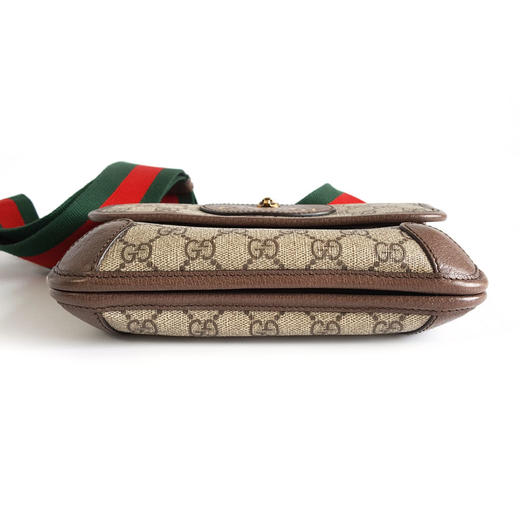 【95新】Gucci古驰501050老花帆布双面虎头包邮差包斜挎包中性款 080725AK01 商品图4