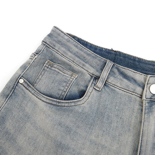 【新品上新】HX 夏季水洗微喇牛仔长裤微宽松C201520037101 商品图3