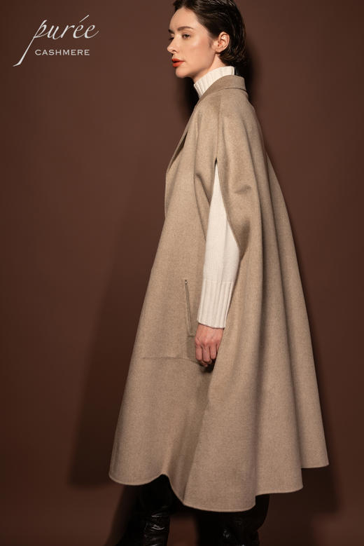 #0202 「MAXI CAPE」100% CASHMERE 两面穿斗篷 商品图6