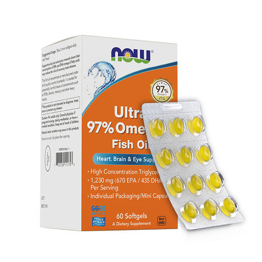 双11【NOW】美国 诺奥97%鱼油软胶囊36粒组合装 商品图4