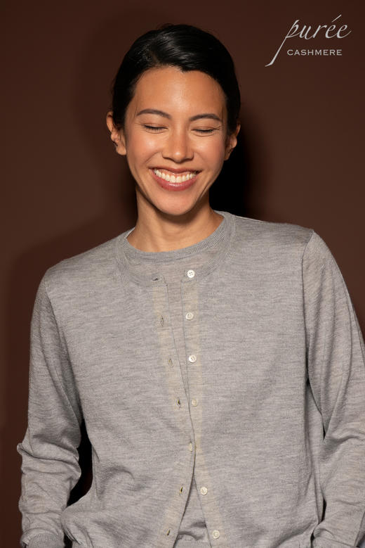 #1979/1981「PETITE SET」 100% WORSTED CASHMERE 精纺羊绒小套装-小开衫和背心 商品图9