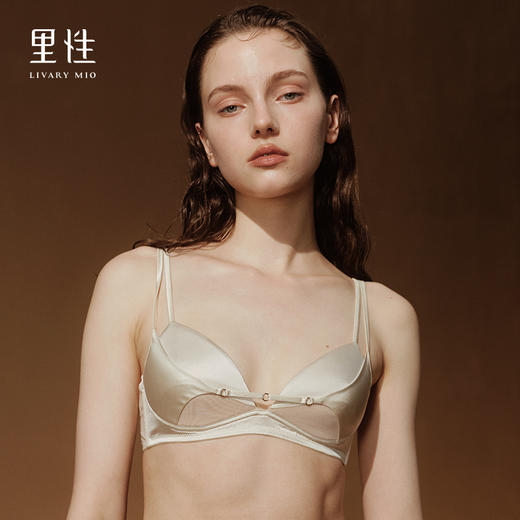 里性 LIVARY MIO 丝念-Silky Knot 双肩带真丝内衣女无钢圈复古文胸 商品图1