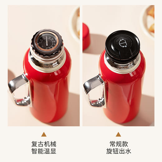 摩登主妇保温壶结婚一对红色陪嫁用品热水壶女新婚礼物家用焖茶壶 商品图3